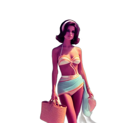 dress, concept art, vaporwave, 3d render transparent PNG cut-out