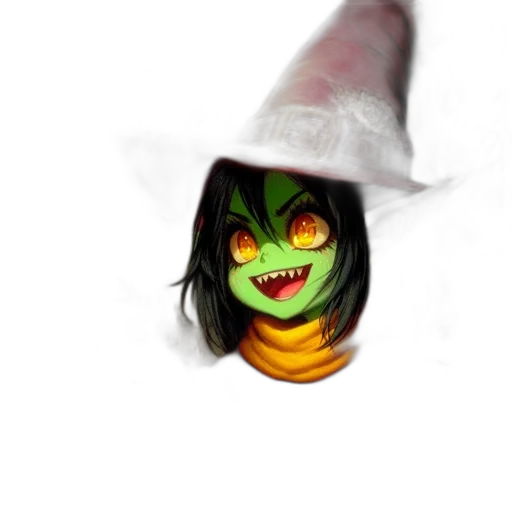 mask, hat, creature, staff transparent PNG cut-out