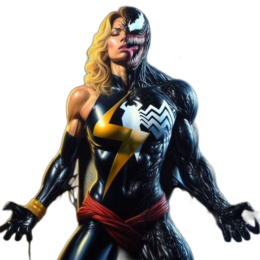 comic book art, concept art, 3d render, blonde transparent PNG cut-out