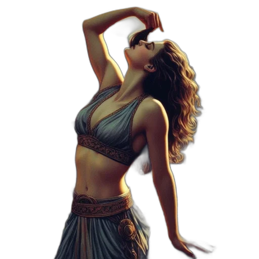 dress, jewelry, fantasy art, concept art transparent PNG cut-out