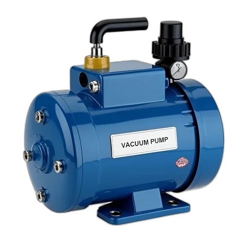 blue, vacuum, pump, white transparent PNG cut-out