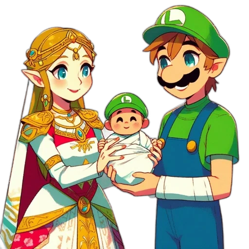 crown, dress, mask, pixel art transparent PNG cut-out