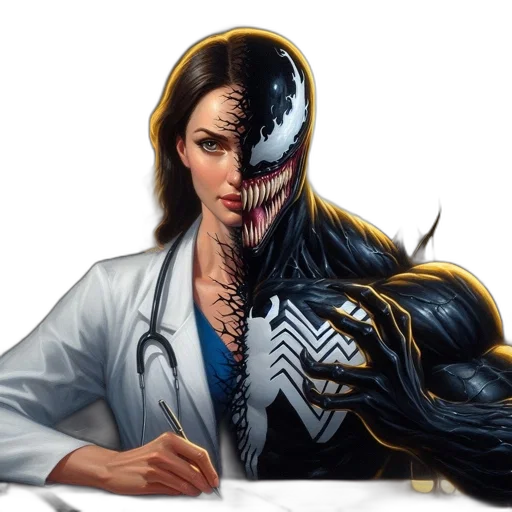 mask, face, comic book art, concept art transparent PNG cut-out