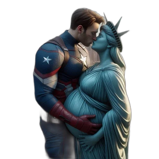 comic book art, concept art, captain, america transparent PNG cut-out