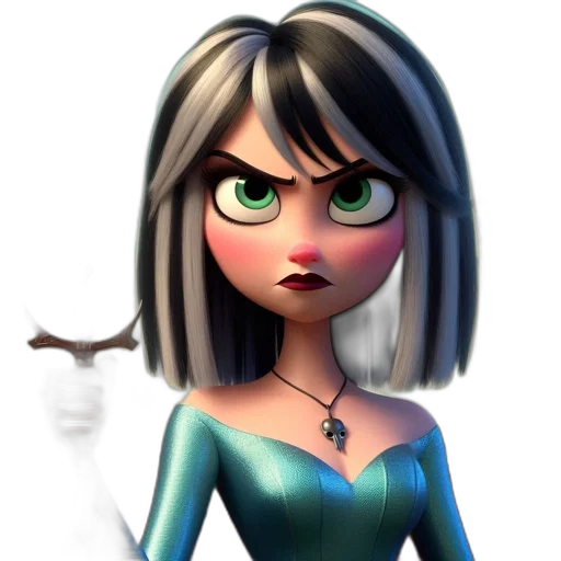dress, staff, jewelry, face transparent PNG cut-out