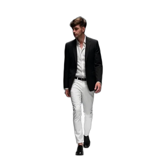 jacket, staff, 3d render, concept art transparent PNG cut-out