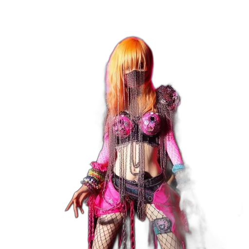 creature, hair, weapon, robot transparent PNG cut-out