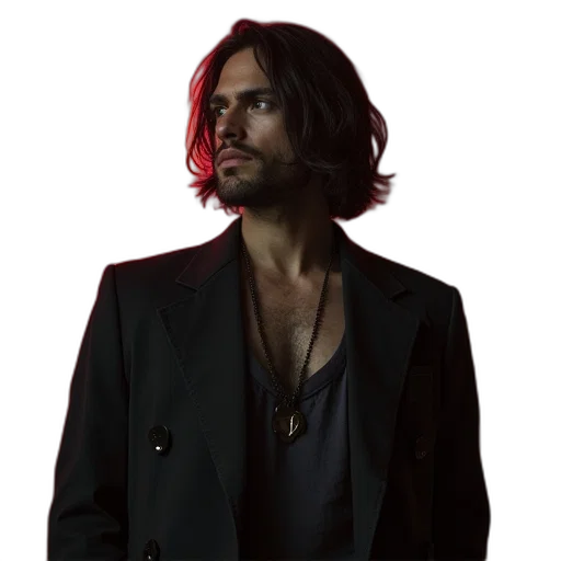 jacket, hair, our, vinnie transparent PNG cut-out