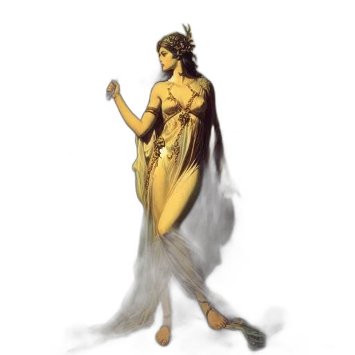 dress, staff, jewelry, crown transparent PNG cut-out