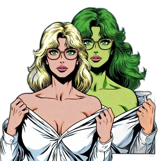 comic book art, concept art, cartoon, fantasy art transparent PNG cut-out