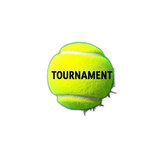 green, tennis, ball, word transparent PNG cut-out