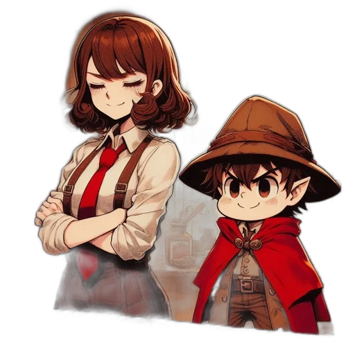 hat, staff, jacket, pixel art transparent PNG cut-out