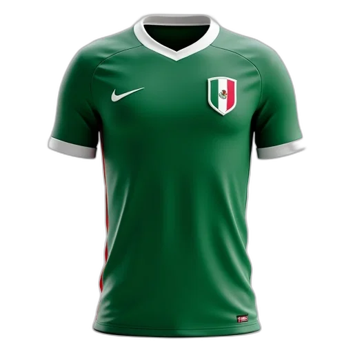 green, soccer, jersey, white transparent PNG cut-out
