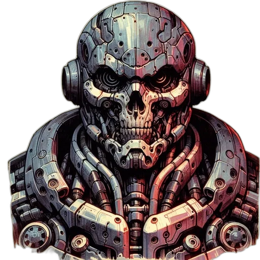 robot, face, mask, weapon transparent PNG cut-out
