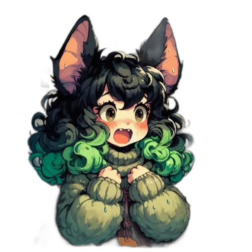 creature, staff, animal, mask transparent PNG cut-out