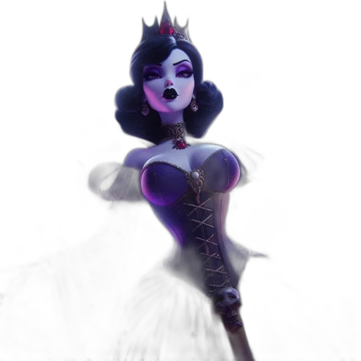 crown, dress, mask, staff transparent PNG cut-out