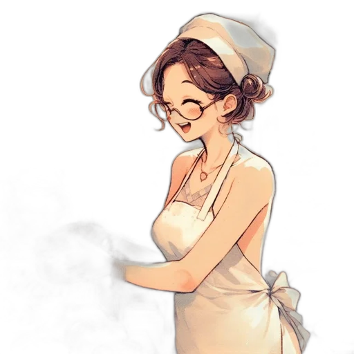 dress, staff, hat, crown transparent PNG cut-out