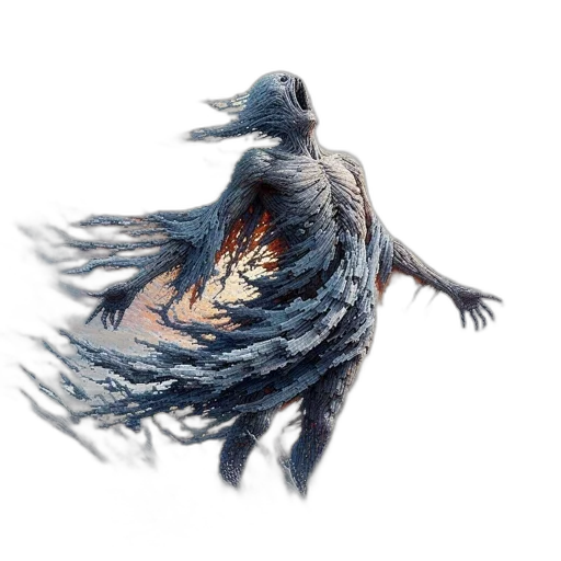 creature, dragon, hair, animal transparent PNG cut-out