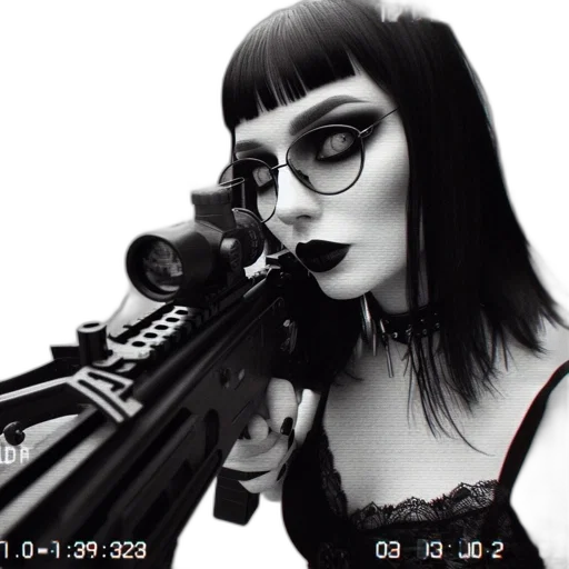 weapon, staff, robot, jacket transparent PNG cut-out