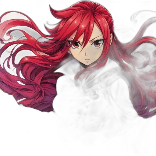hair, dragon, mask, weapon transparent PNG cut-out
