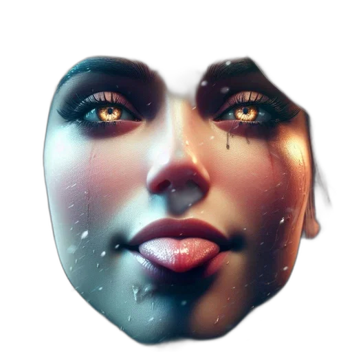 face, mask, robot, creature transparent PNG cut-out