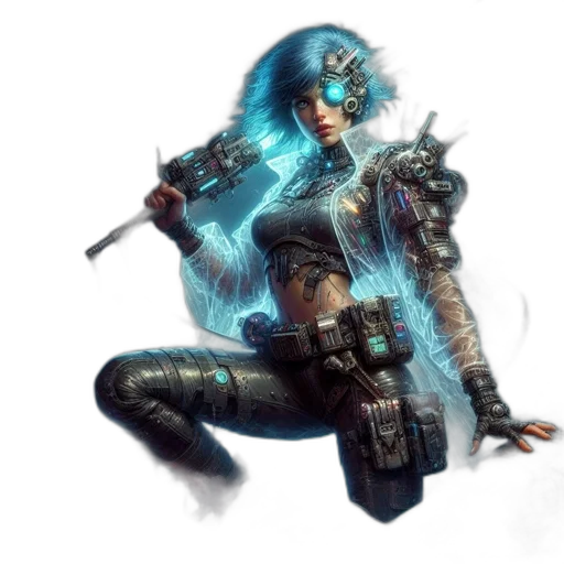 weapon, robot, sword, staff transparent PNG cut-out