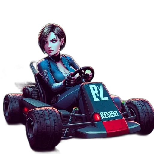 car, robot, concept art, pixel art transparent PNG cut-out