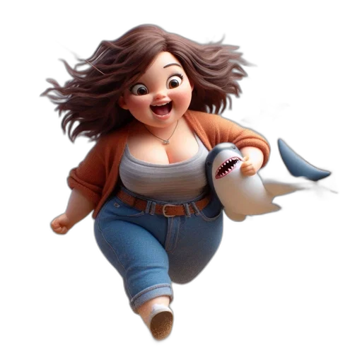 hair, 3d render, concept art, cartoon transparent PNG cut-out