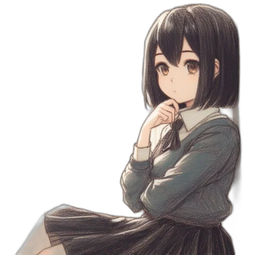 dress, creature, jacket, face transparent PNG cut-out