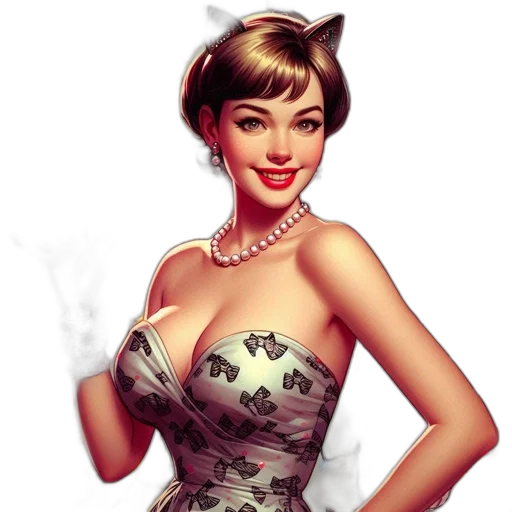 dress, jewelry, photorealistic, fantasy art transparent PNG cut-out