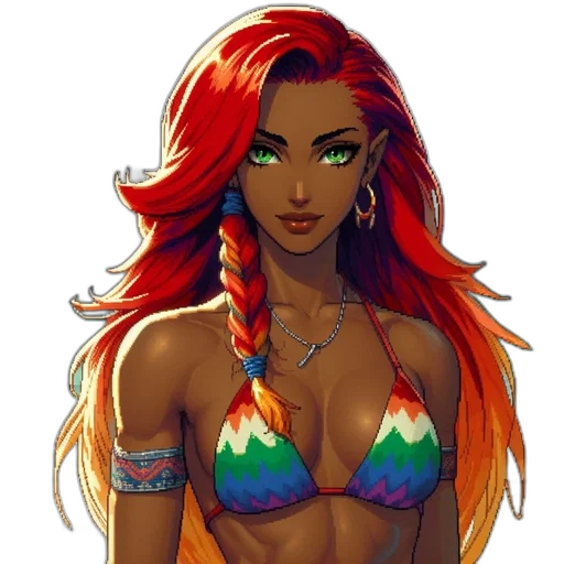 fantasy art, pixel art, concept art, comic book art transparent PNG cut-out