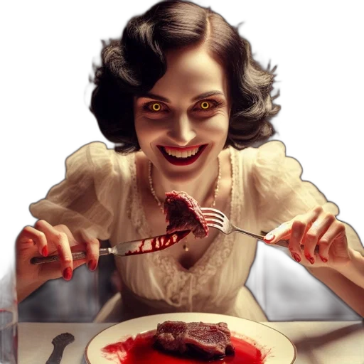 food, face, concept art, photorealistic transparent PNG cut-out