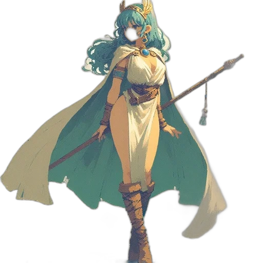 staff, sword, weapon, dress transparent PNG cut-out