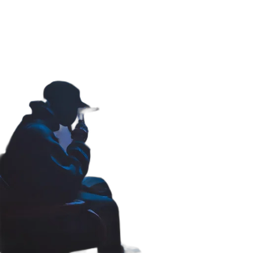hat, jacket, staff, face transparent PNG cut-out