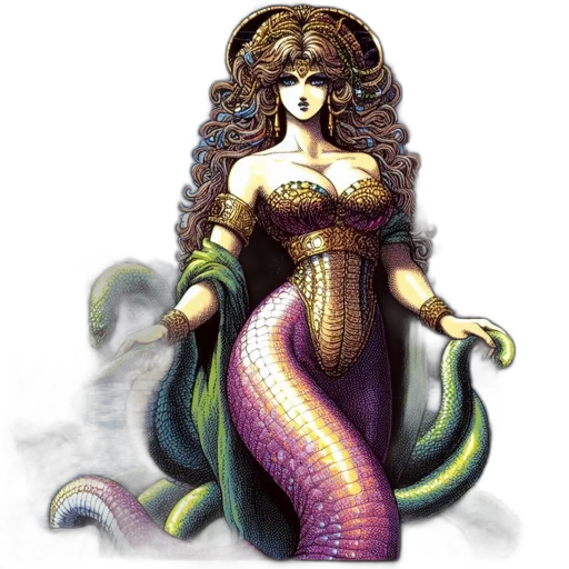 dress, dragon, fantasy art, pixel art transparent PNG cut-out