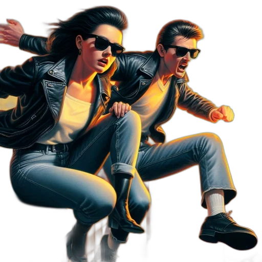 jacket, concept art, comic book art, 3d render transparent PNG cut-out