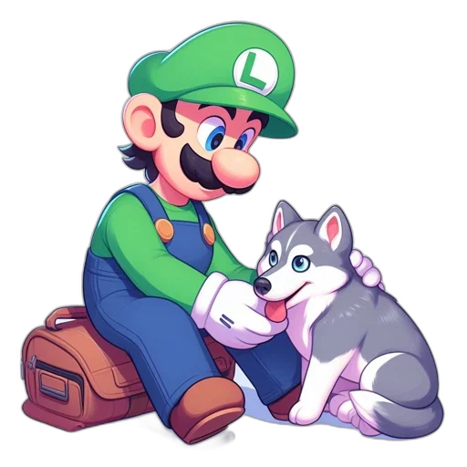 animal, pixel art, watercolor, concept art transparent PNG cut-out