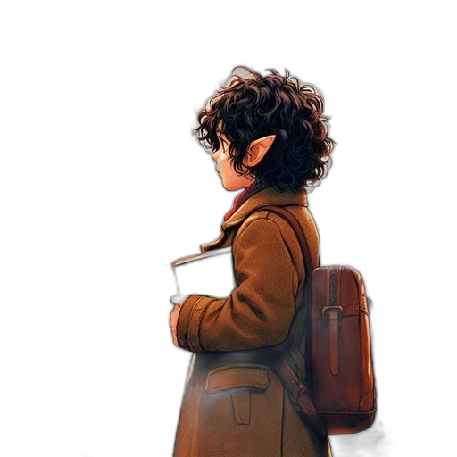jacket, bottle, watercolor, concept art transparent PNG cut-out