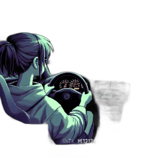 car, jacket, concept art, vaporwave transparent PNG cut-out