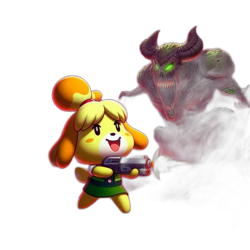 weapon, mask, staff, creature transparent PNG cut-out