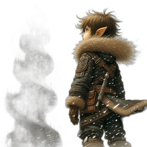 dragon, jacket, weapon, concept art transparent PNG cut-out