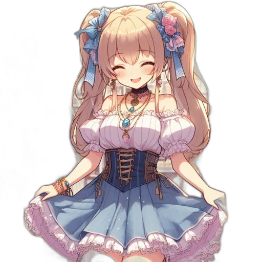 dress, staff, crown, robot transparent PNG cut-out
