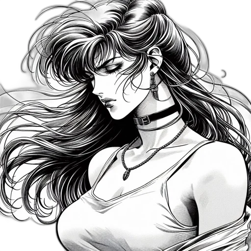 comic book art, pencil sketch, cartoon, anime transparent PNG cut-out