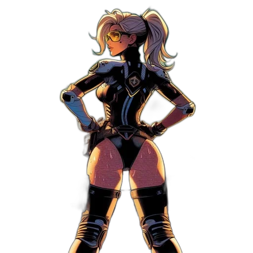 jacket, robot, comic book art, concept art transparent PNG cut-out