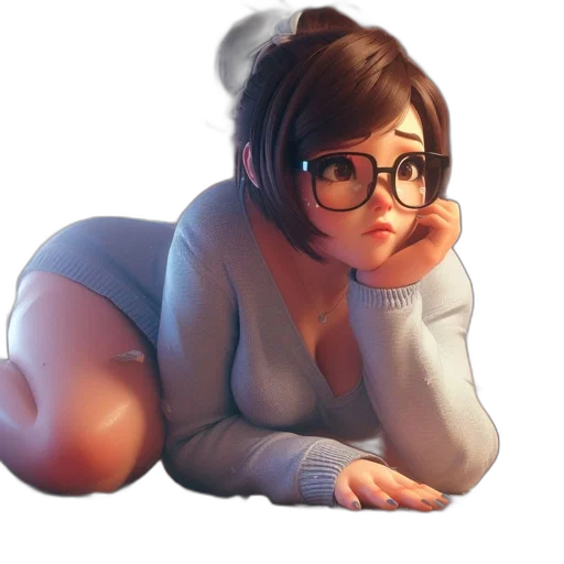 dress, creature, face, staff transparent PNG cut-out