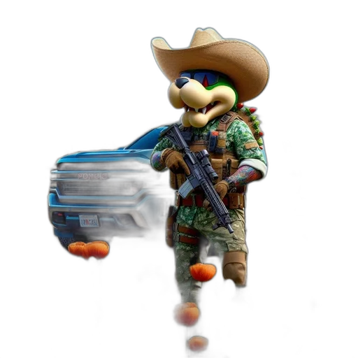 weapon, hat, robot, animal transparent PNG cut-out