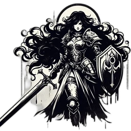 sword, weapon, staff, fantasy art transparent PNG cut-out