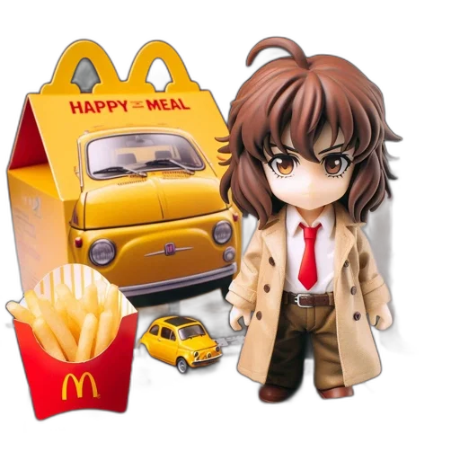 food, car, photorealistic, 3d render transparent PNG cut-out