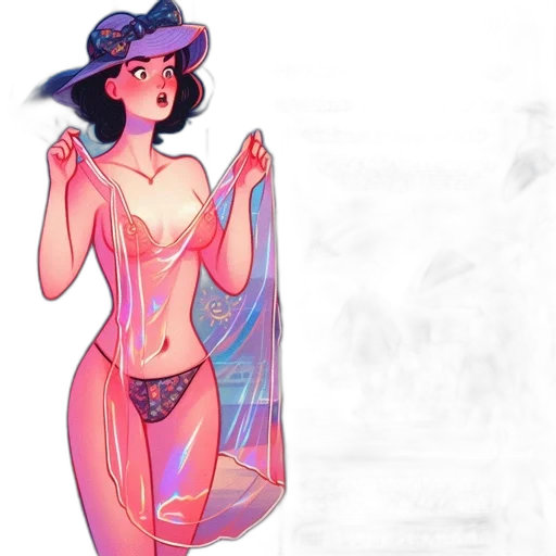 dress, hat, concept art, fantasy art transparent PNG cut-out