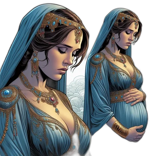 jewelry, comic book art, concept art, fantasy art transparent PNG cut-out